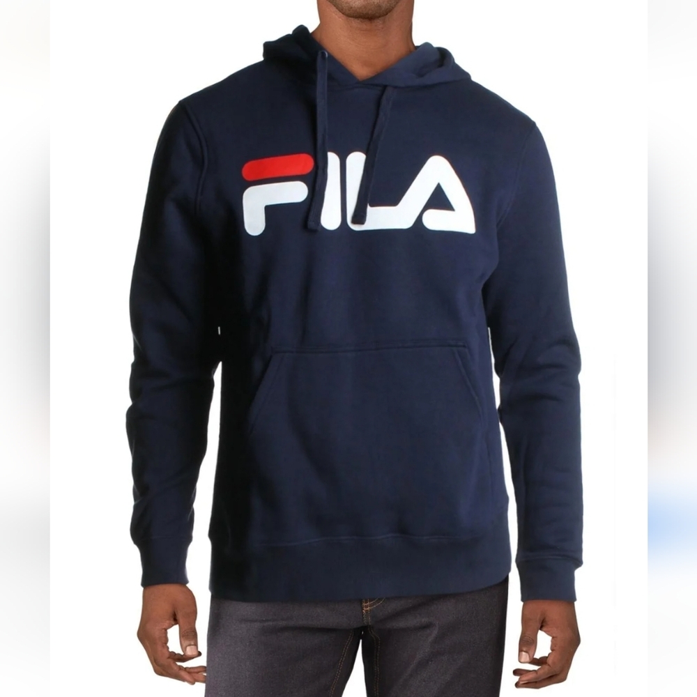 Fila Men's Fiori Navy Hoodie Size Small